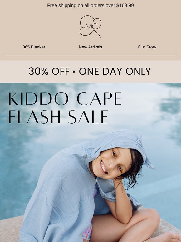 ONE DAY FLASH SALE: Kiddo Capes 30% Off!