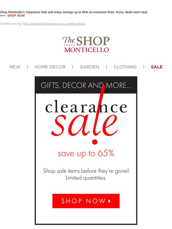 Fresh Clearance Finds! New Discounts, Limited Stock!