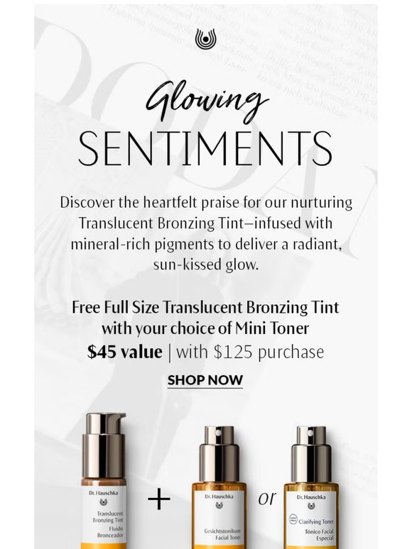 Last Chance: Free 5-Star Bronzing Tint with Toner