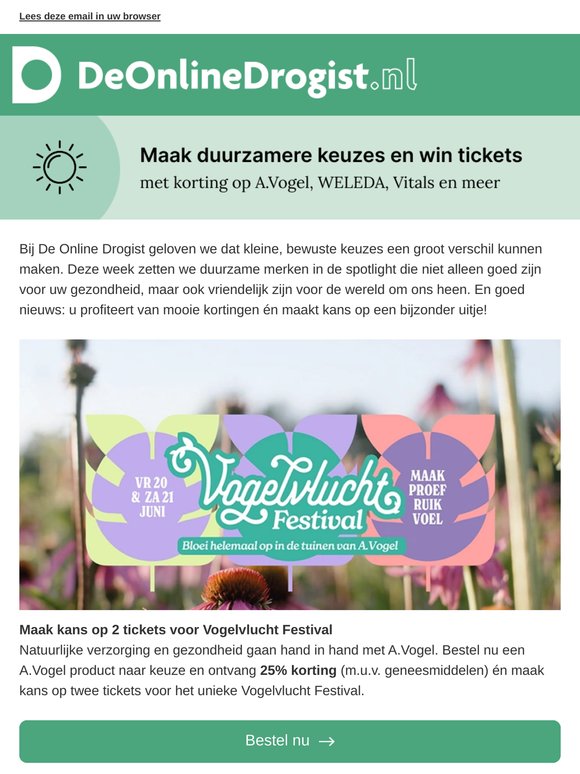 Maak duurzamere keuzes + win festivaltickets 🌿