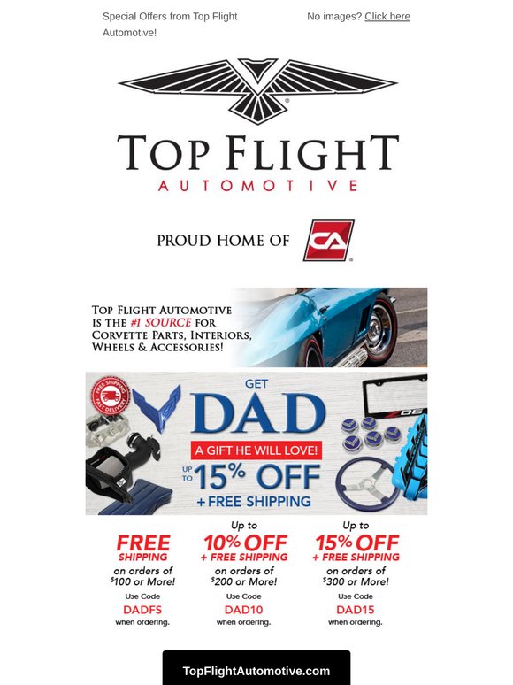 Up to 15% OFF+ FREE Shipping! Don't Forget About Dad!