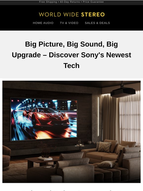 Fresh from Sony: New Bravia Projector, TVs, & Headphones
