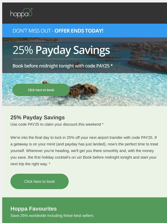 Don't lose your 25% saving