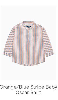 Orange/Blue Stripe Baby Oscar Shirt