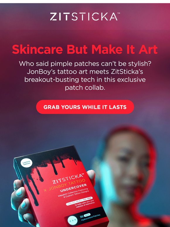 Tattoo-Inspired Pimple Patches Are Back