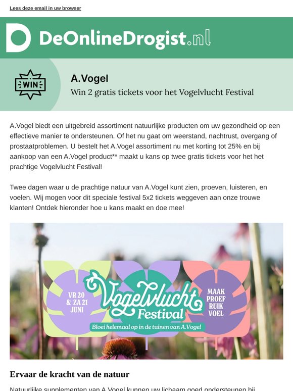 Koop A.Vogel en win 2 tickets!