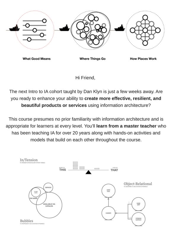 Learn about Information Architecture in our June workshop!
