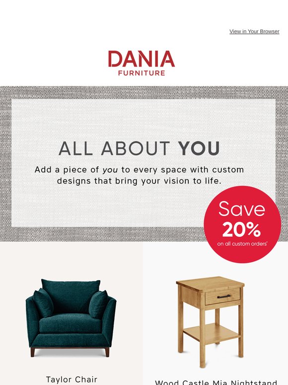 Make it personal and save 20%