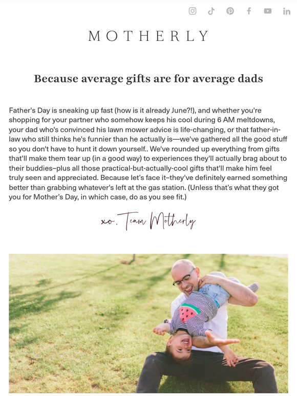 Father's Day gifts that make you the MVP (and possibly make him cry)