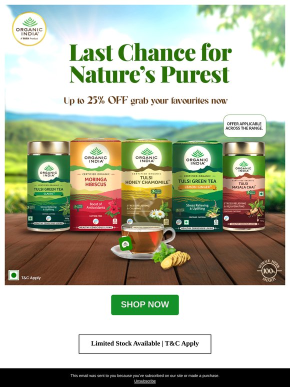 🌿 Hey there, Get Flat 25% Off 🌱