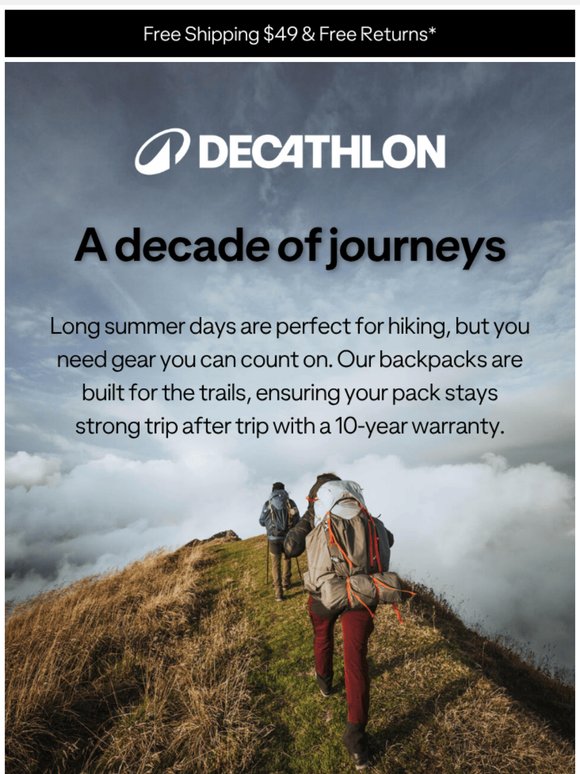 Re: A backpack that lasts 10 years?