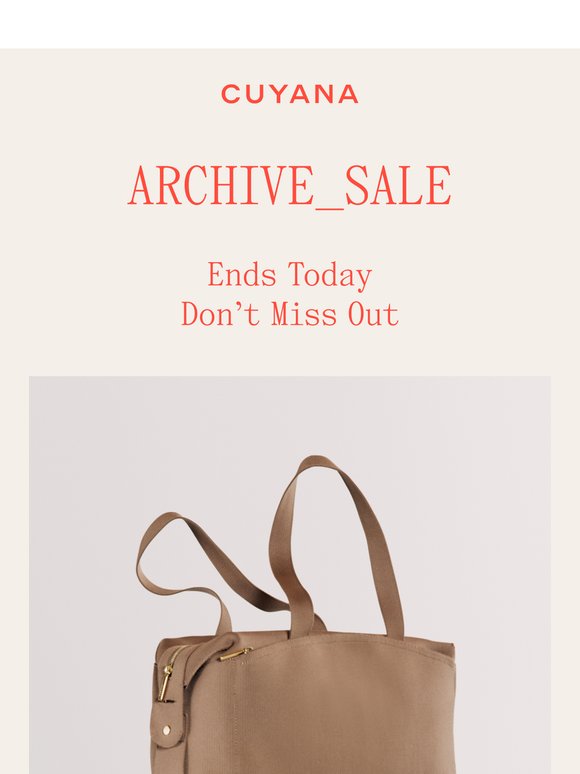 Sale Ends Today