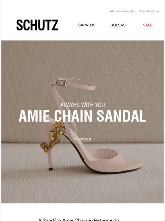 Confira a Sandália Destaque da Coleção