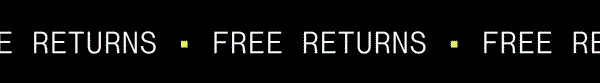 Free returns.