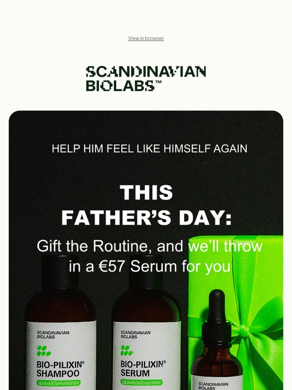 Father’s Day: FREE €57 Serum