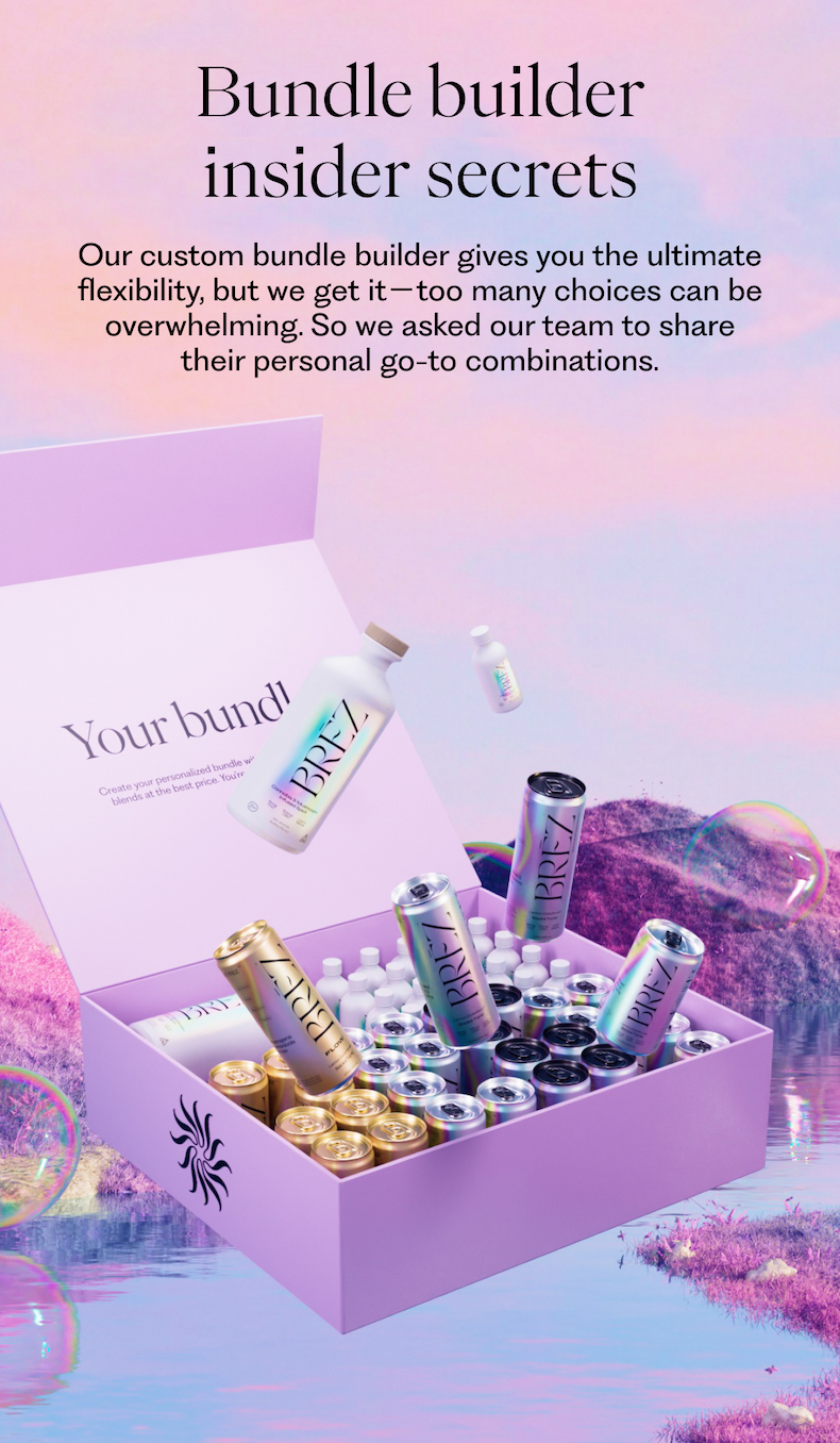 Bundle builder insider secrets | Our custom bundle builder gives you the ultimate flexibility, but we get it－too many choices can be overwhelming. So we asked our team to share their personal go-to combinations.