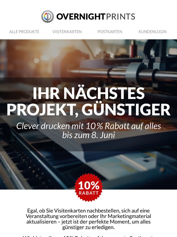 10 % Rabatt auf alles? Ja, wirklich.