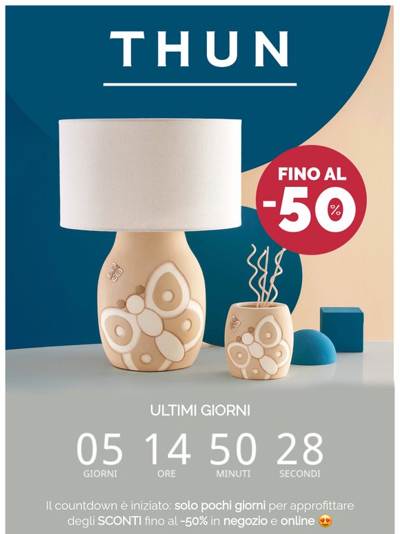 Fino al -50%: ULTIMI GIORNI ⏰