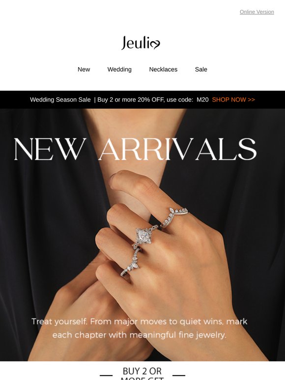 Treat Yourself: New Jewelry Just for You.