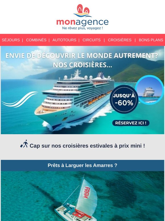 ⚓🏝️ Cap sur nos croisières estivales à prix mini !