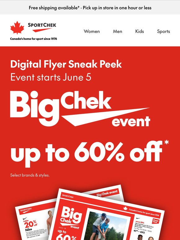 Take a sneak peek at our Big Chek Event deals 👀