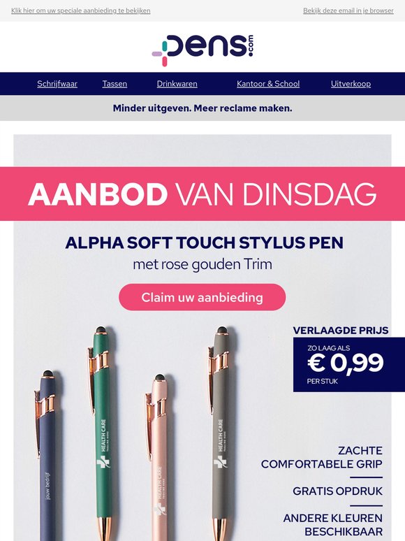 Uitverkoop op dinsdag! Koop alleen vandaag