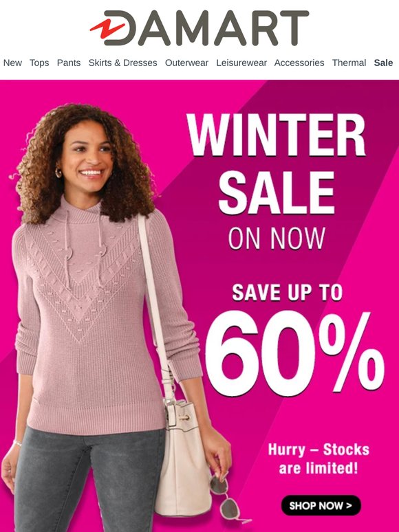 Winter SALE Starts NOW | Save Up To 60%!
