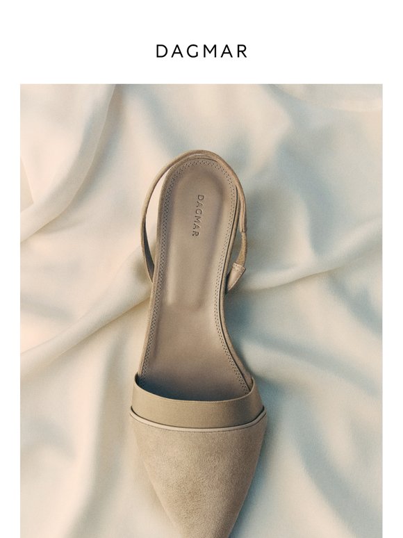 New in - The suede slingback