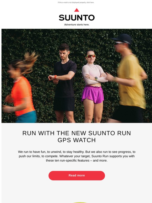 Run with the new Suunto Run GPS watch 🏃‍➡️