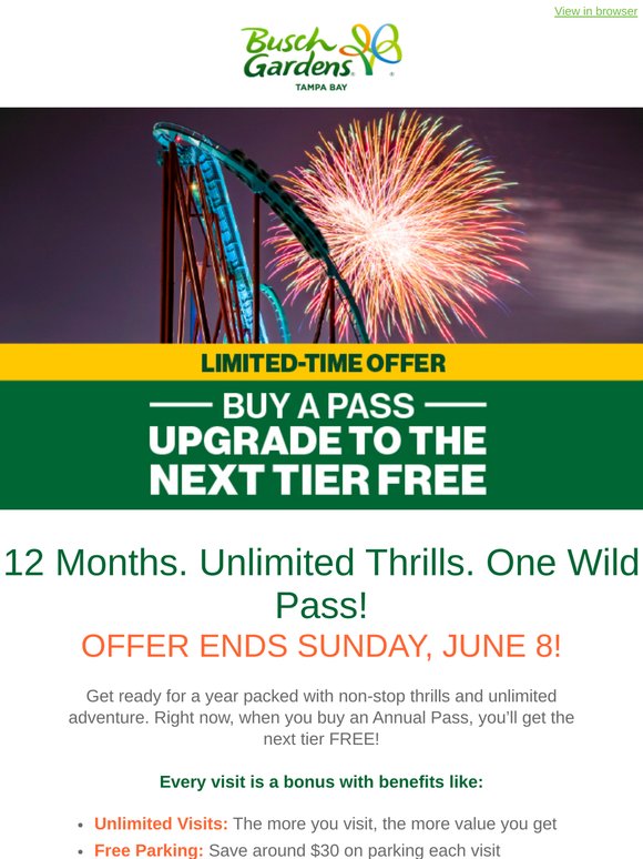 Get the Next Level FREE When You Buy an Annual Pass Today!