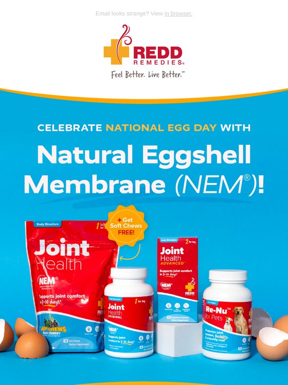 18% Off Joint Health Products + a Free Gift! 🥚