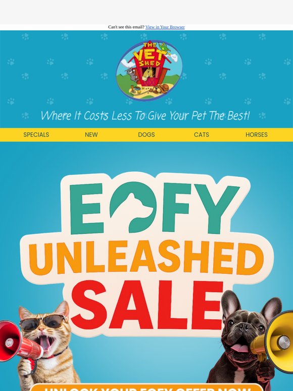 🚨 EOFY HAS LANDED – Shop Top Pet Brands On Sale NOW!
