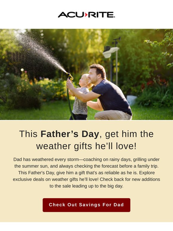 Perfect Weather Gifts for Dad! 🌤️