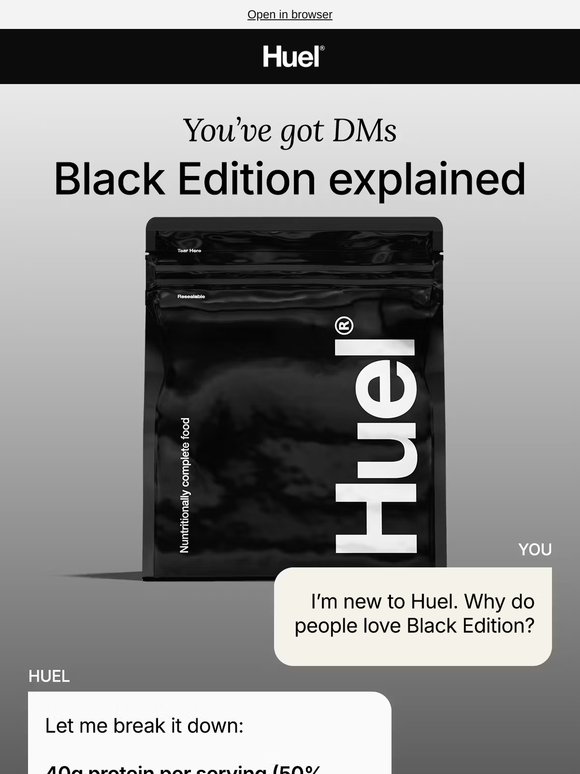 Hueligan, you've got a text 📩