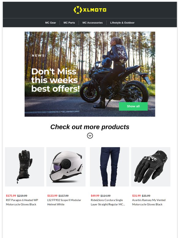 Savings on MC Parts & Gear – Shop Now!👍