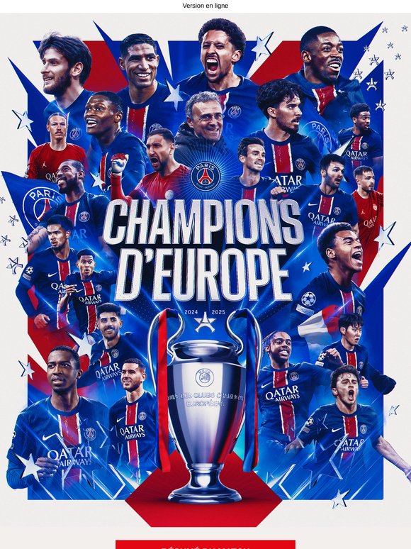 Les Rouge & Bleu remportent leur 1ère Ligue des Champions ! 🏆