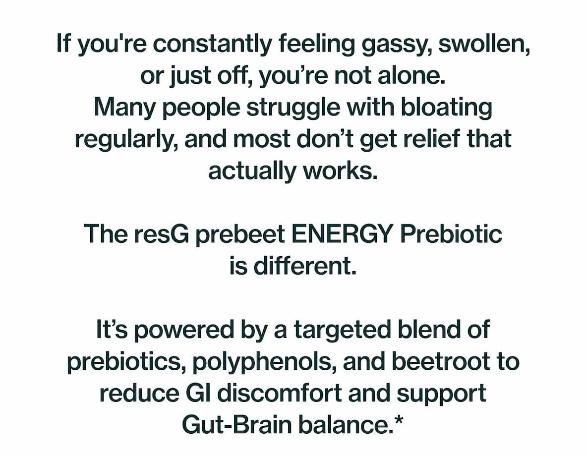 Resg ResBiotic: Tired of bloating, gas, and discomfort? | Milled