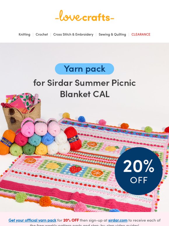 20% OFF Sirdar's CAL Pack Continues!