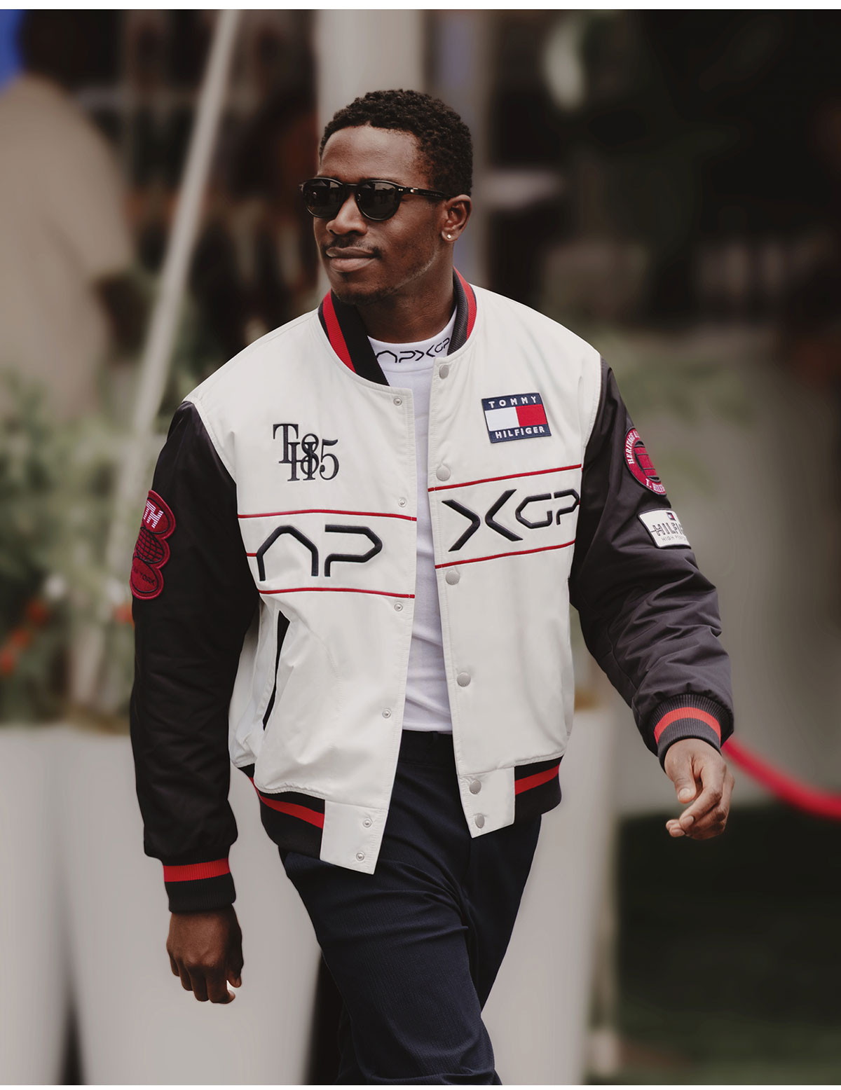 Damson Idris in Tommy Hilfiger F1 outfit