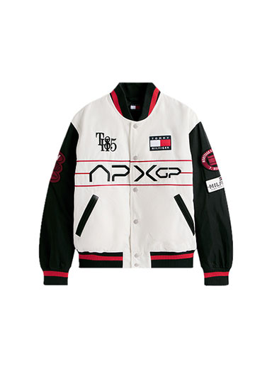 White varsity jacket