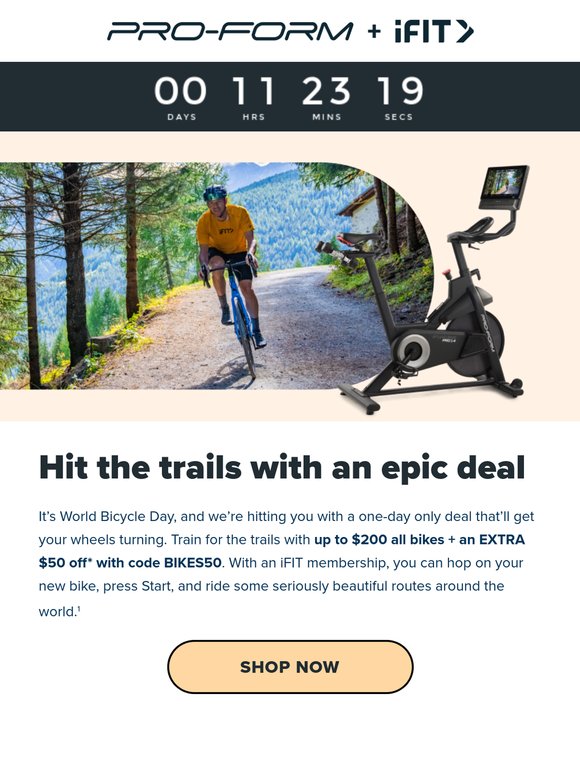 You gonna hit the trails with us?