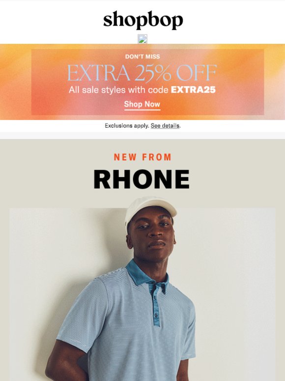 Sport the look: Rhone