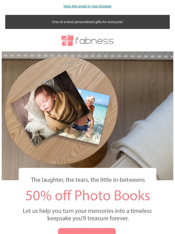 Make it meaningful, Make it 50% off Photo Books!