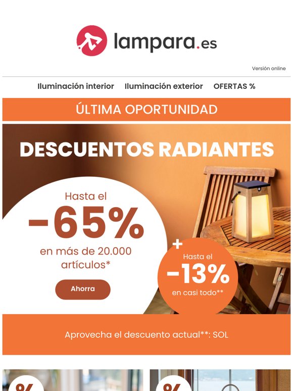Ofertas de verano con hasta 65% de descuento ☀️🧡