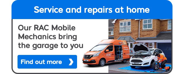 Servicing and repairs at home with RAC mobile mechanics