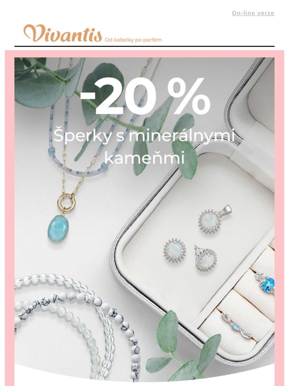 🪨 Minerálne šperky so zľavou 20 % – krása, čo má silu