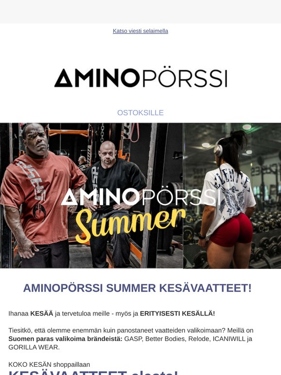 KESÄN TREENIVAATTEET -20% jopa -50%☀️