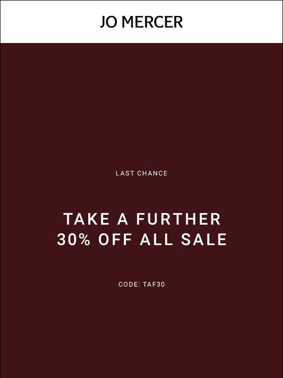 30% Off Sale | Last Chance