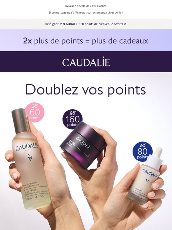 Doublez vos points de fidélité 💜