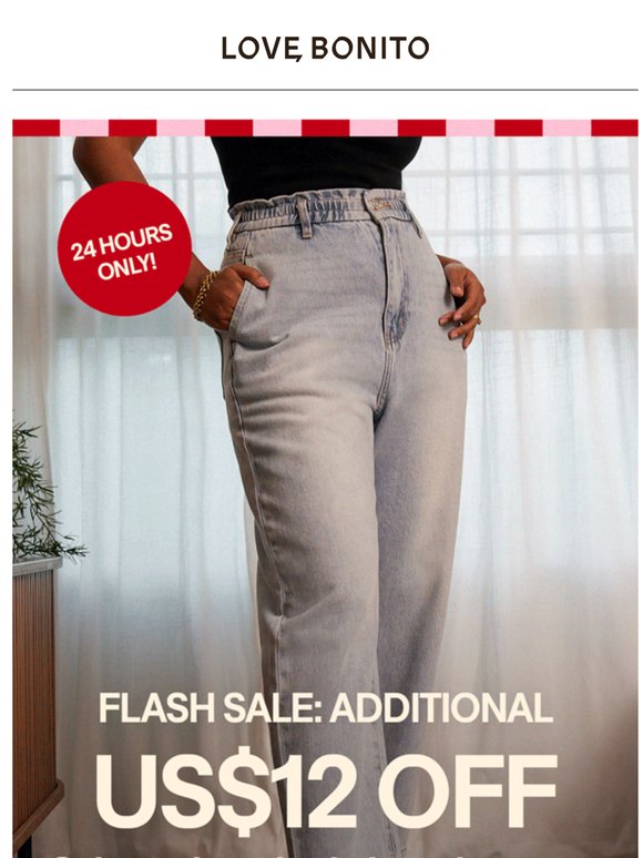 ⚡ 24H FLASH DEAL: Extra US$12 off Pants, Skirts & more ⚡